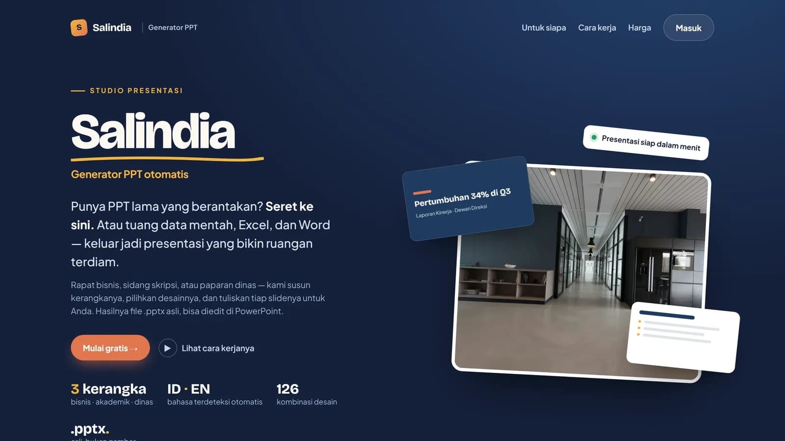 Cuplikan situs Salindia